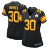 jaylen warren pittsburgh steelers nike womens alternate game jersey black clowdercats ocec8.jpg