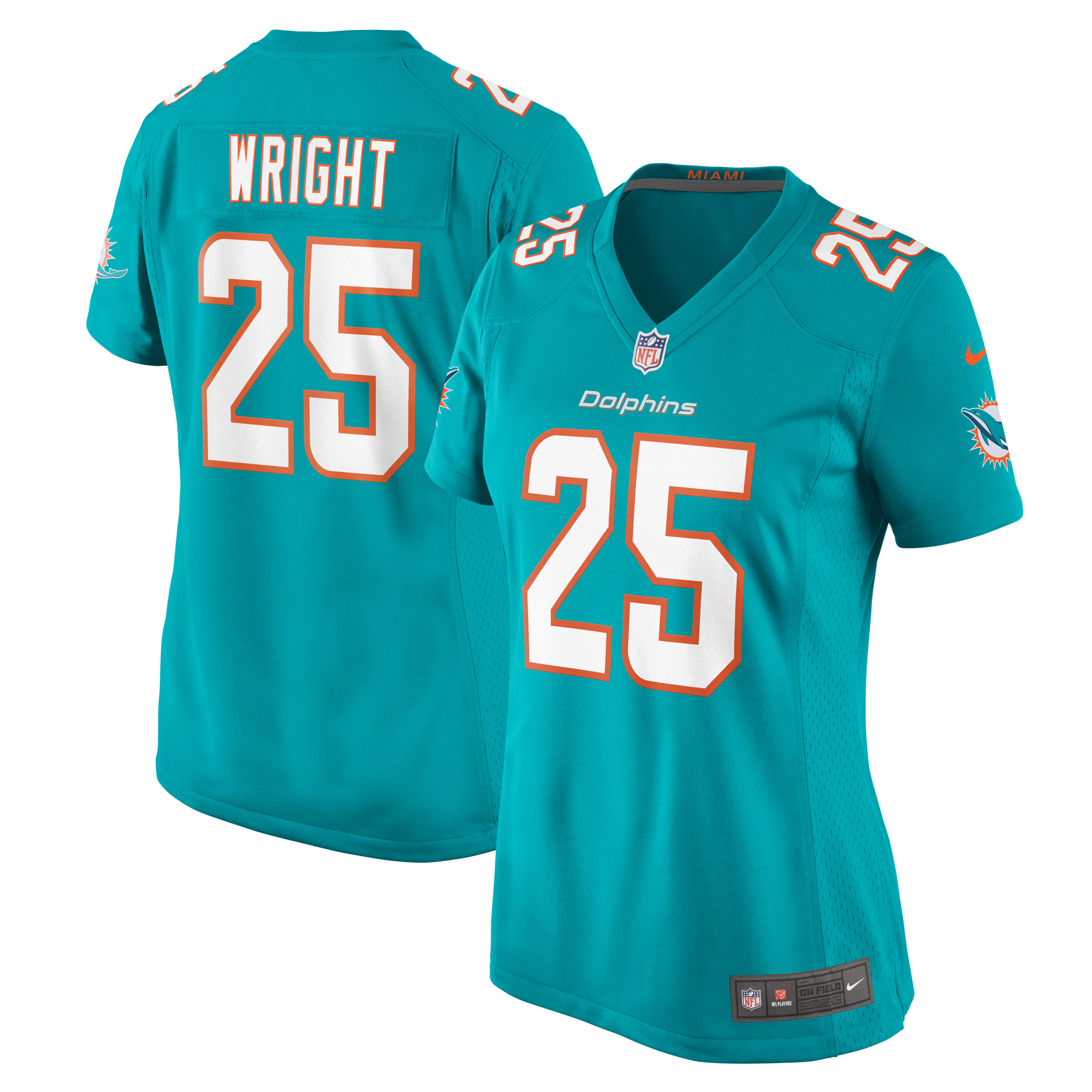 jaylen wright miami dolphins nike womens game jersey aqua clowdercats myzg0.jpg