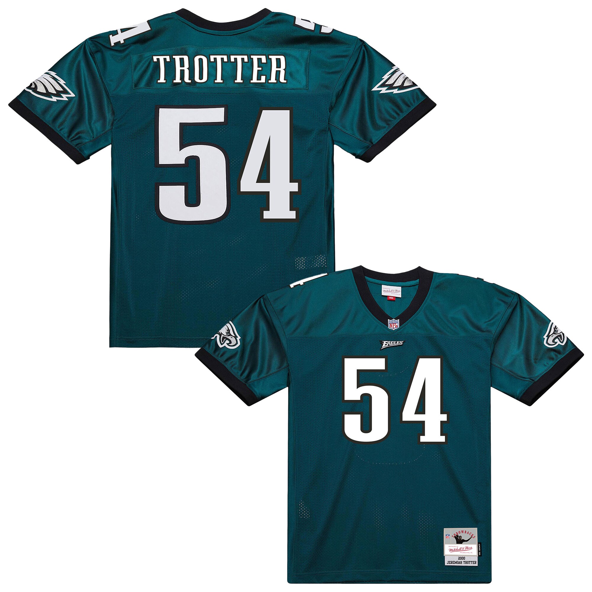 jeremiah trotter philadelphia eagles mitchell ness 2000 legacy throwback replica jersey green clowdercats qx3ai.jpg