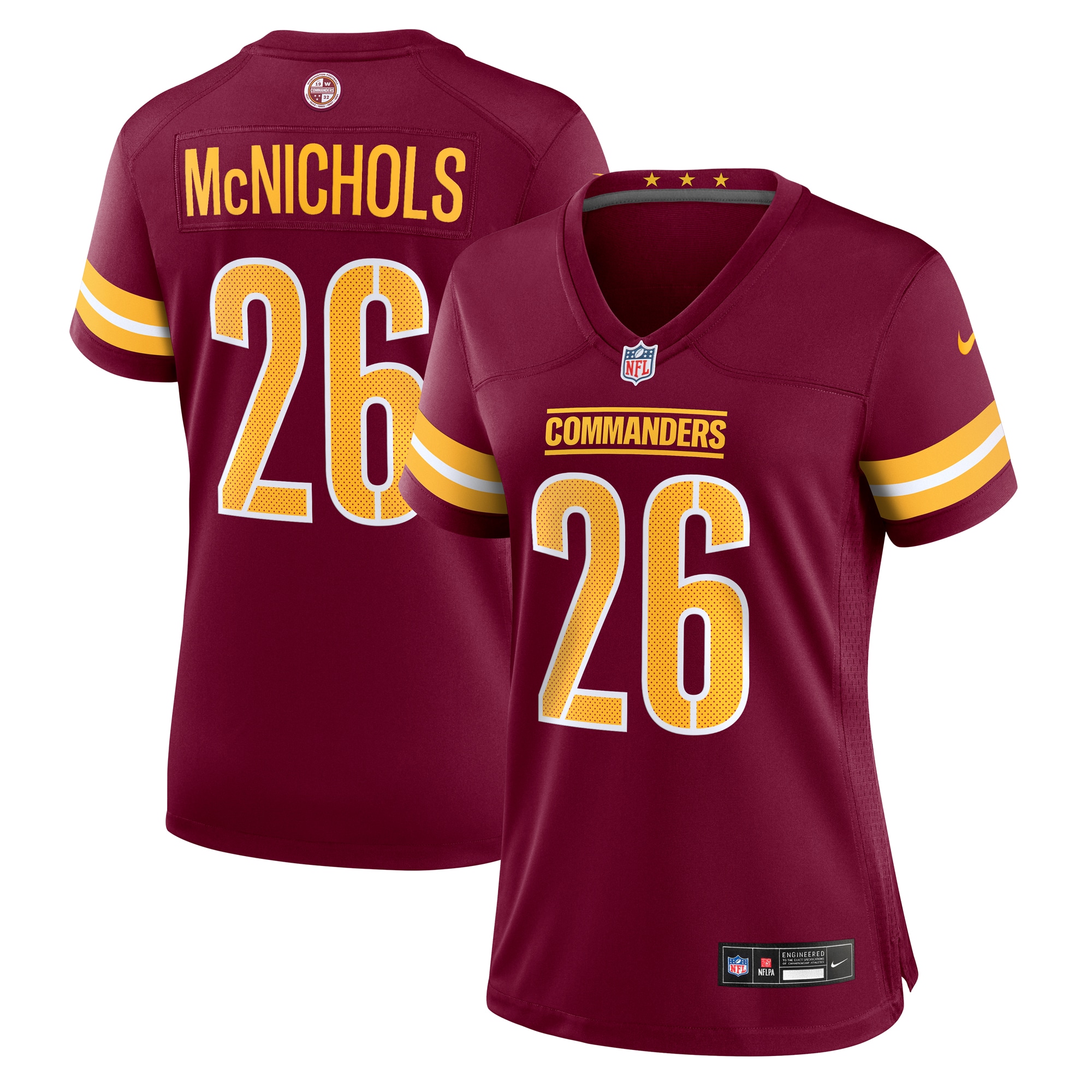 jeremy mcnichols washington commanders nike womens team game jersey burgundy clowdercats pfbfu.jpg