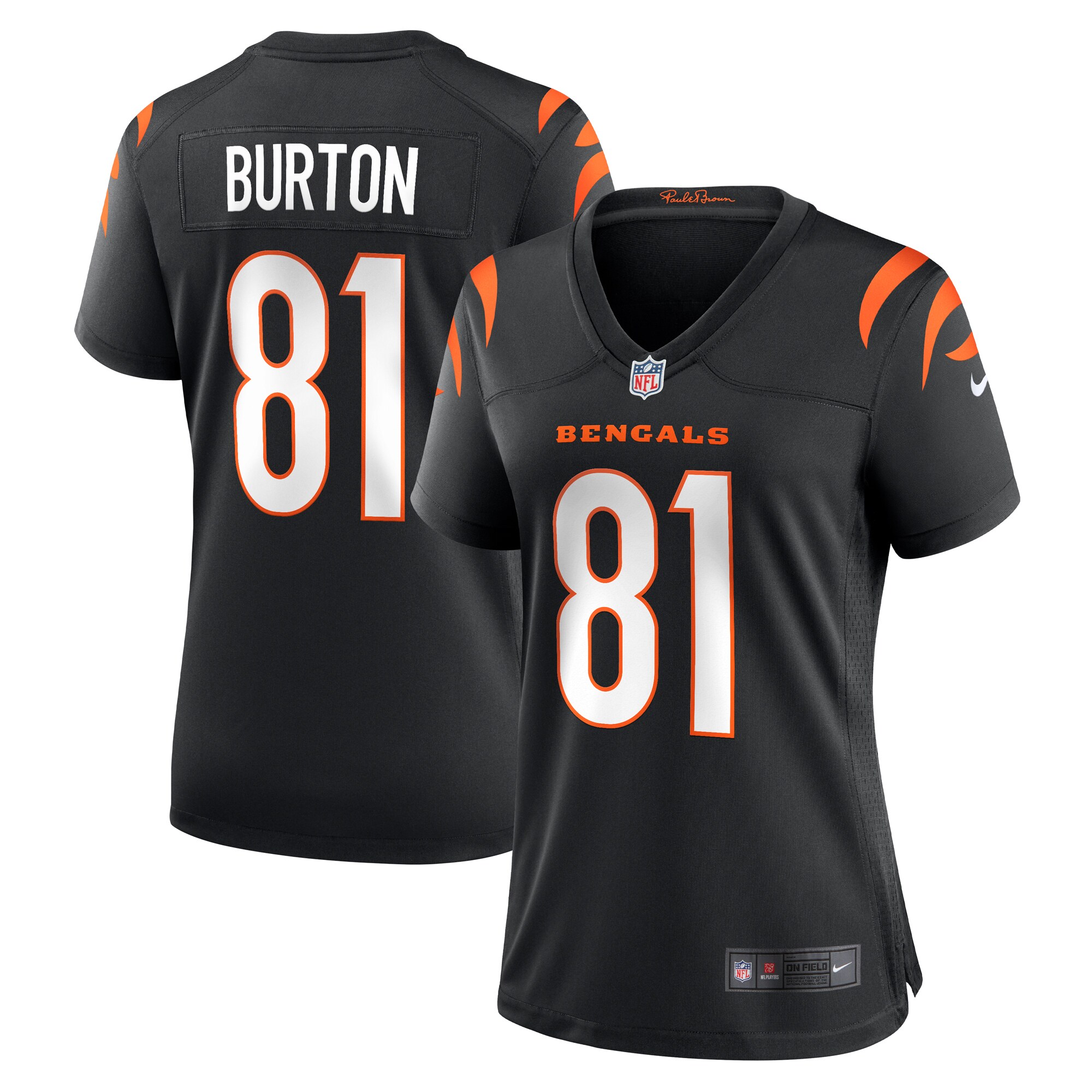 jermaine burton cincinnati bengals nike womens game jersey black clowdercats lmrb6.jpg