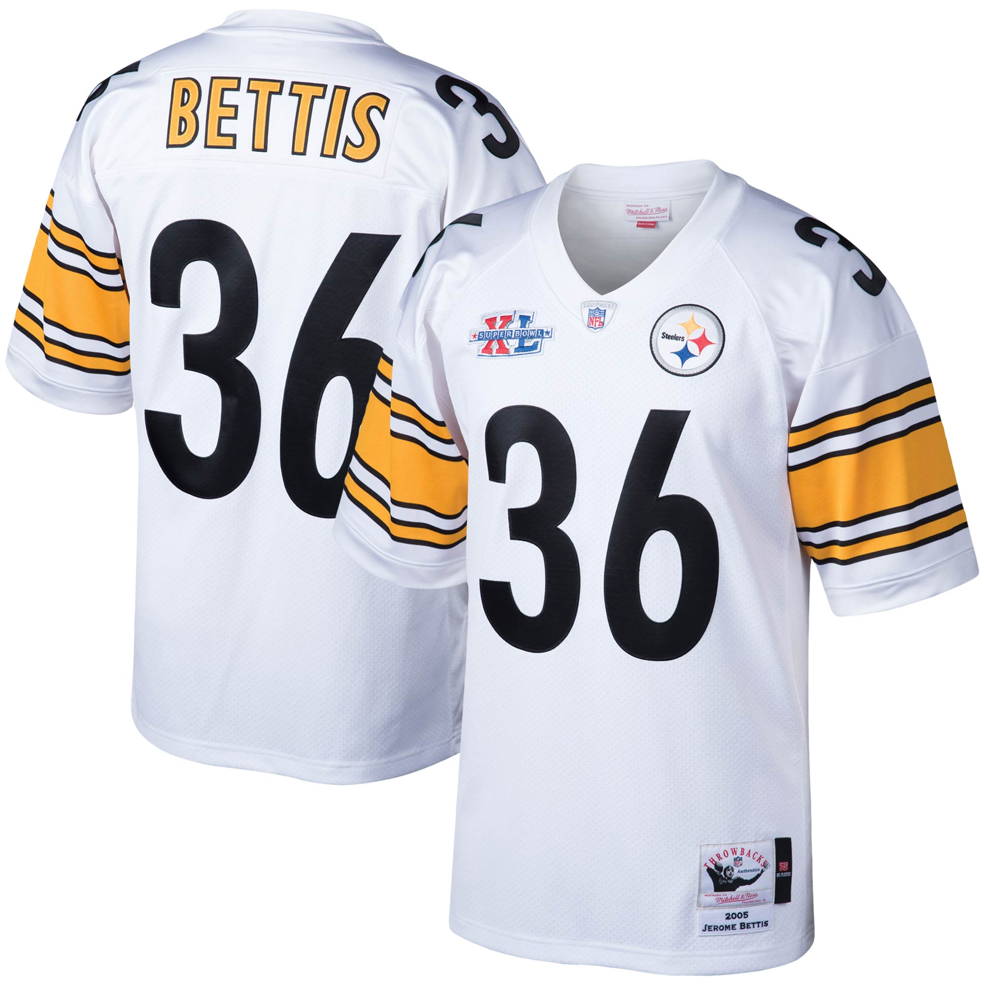 jerome bettis pittsburgh steelers 2005 mitchell ness authentic throwback retired player jersey white clowdercats wfnwd.jpg