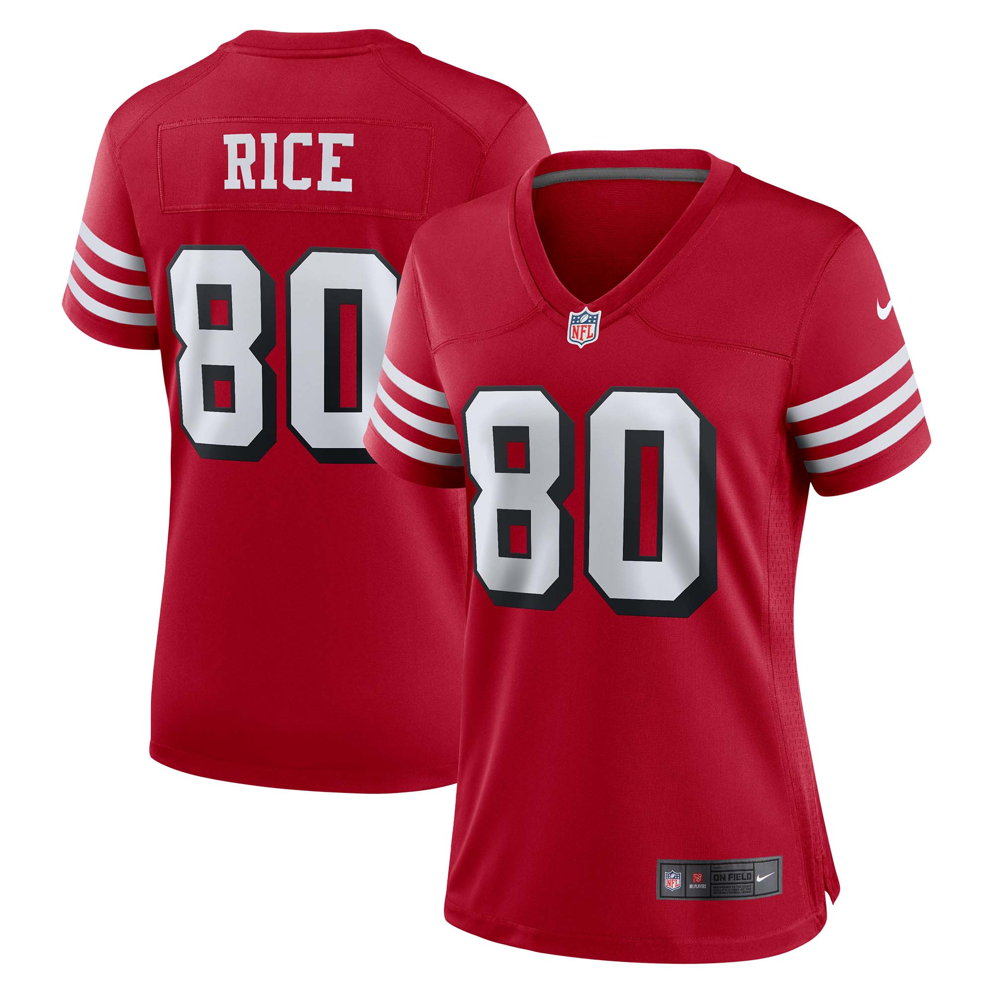 jerry rice san francisco 49ers nike womens alternate game jersey scarlet clowdercats jaebd.jpg