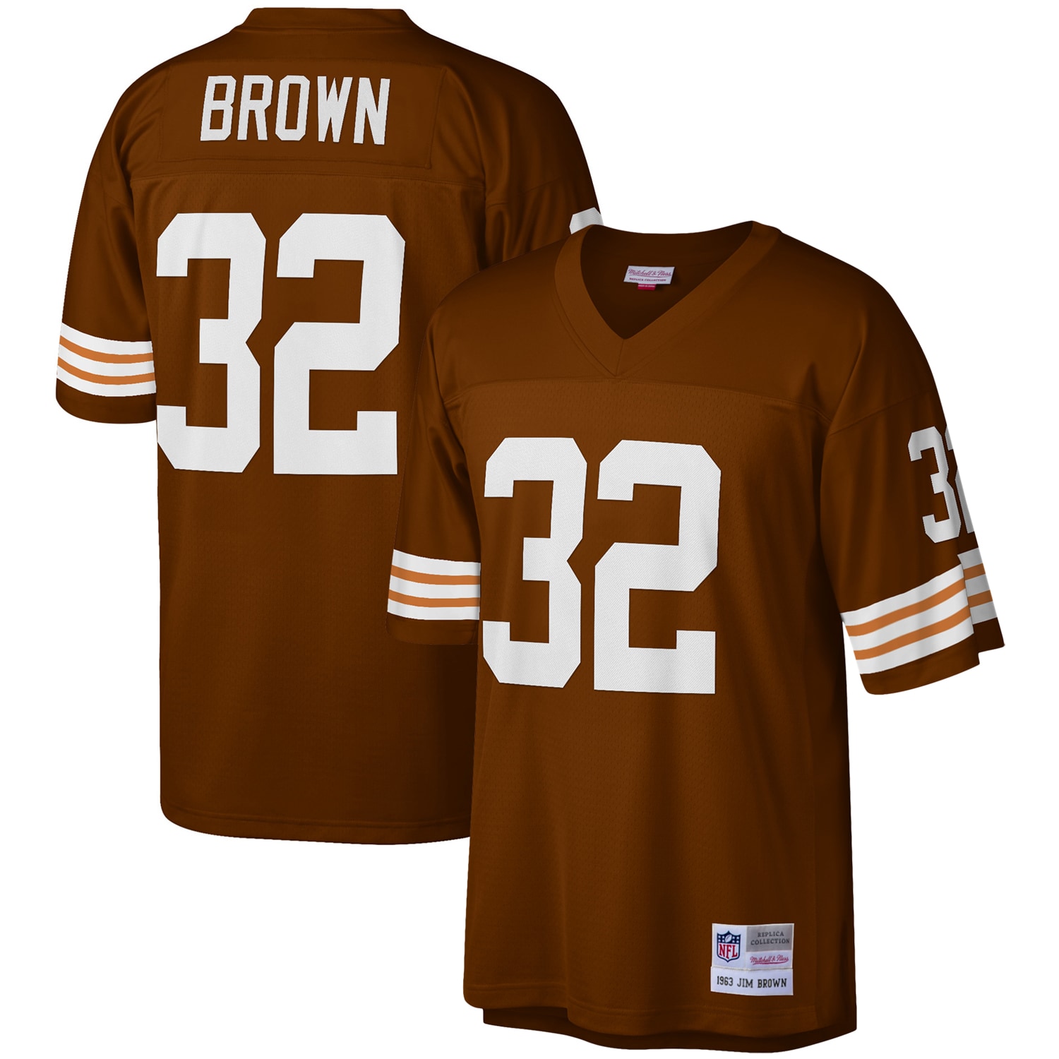 jim brown cleveland browns mitchell ness legacy replica jersey brown clowdercats kfpoi.jpg