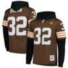 jim brown cleveland browns mitchell ness player name number hoodie legacy jersey brown clowdercats jc9af.jpg