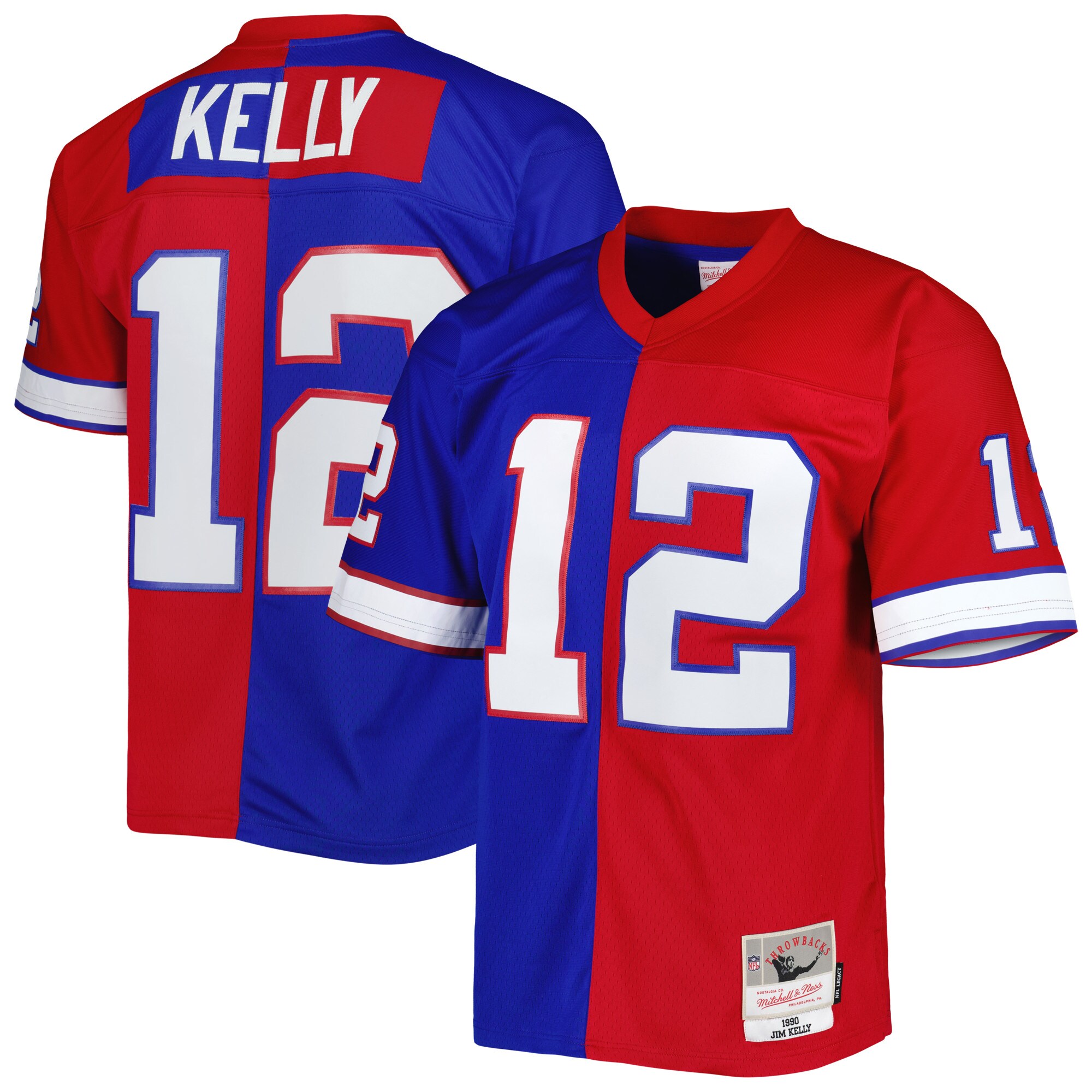 jim kelly buffalo bills mitchell ness 1990 split legacy replica jersey royalred clowdercats syofs.jpg