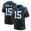 jimmy horn jr carolina panthers nike team game jersey black clowdercats scdgy.jpg