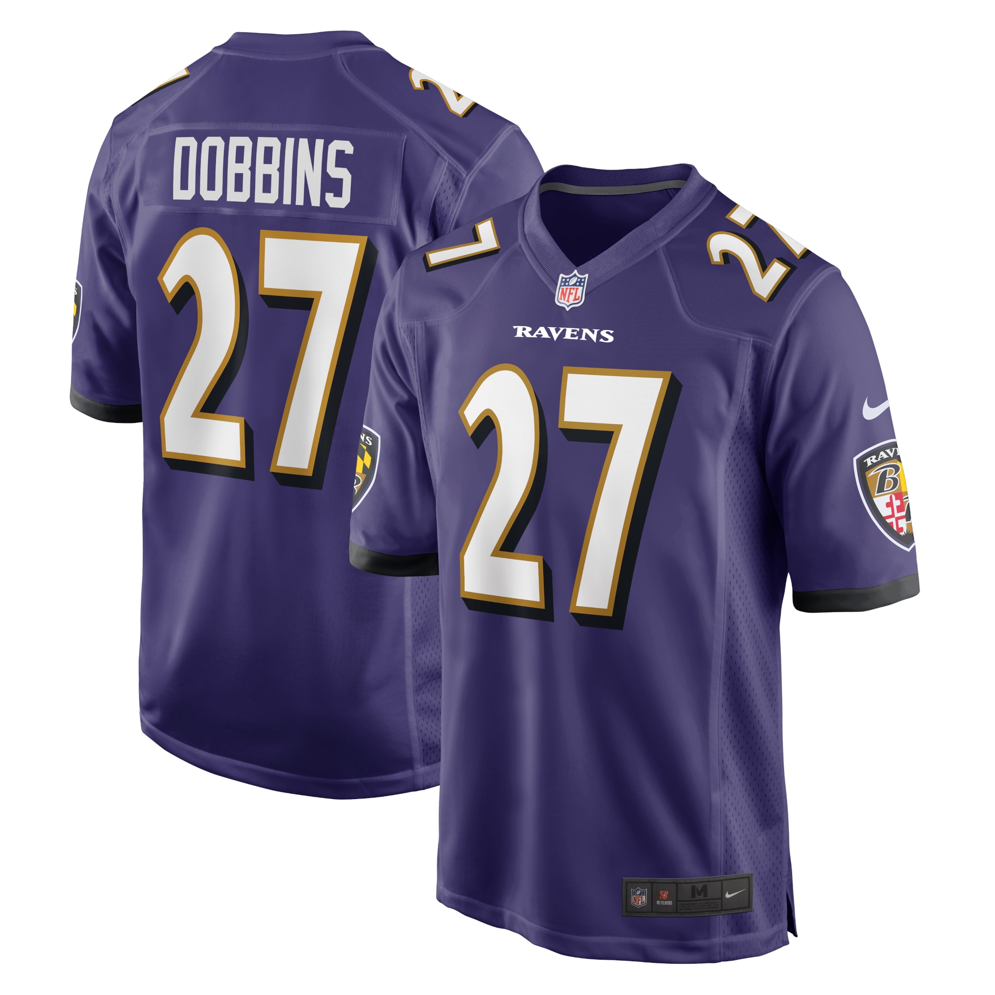 jk dobbins baltimore ravens nike game team jersey purple clowdercats gowib.jpg