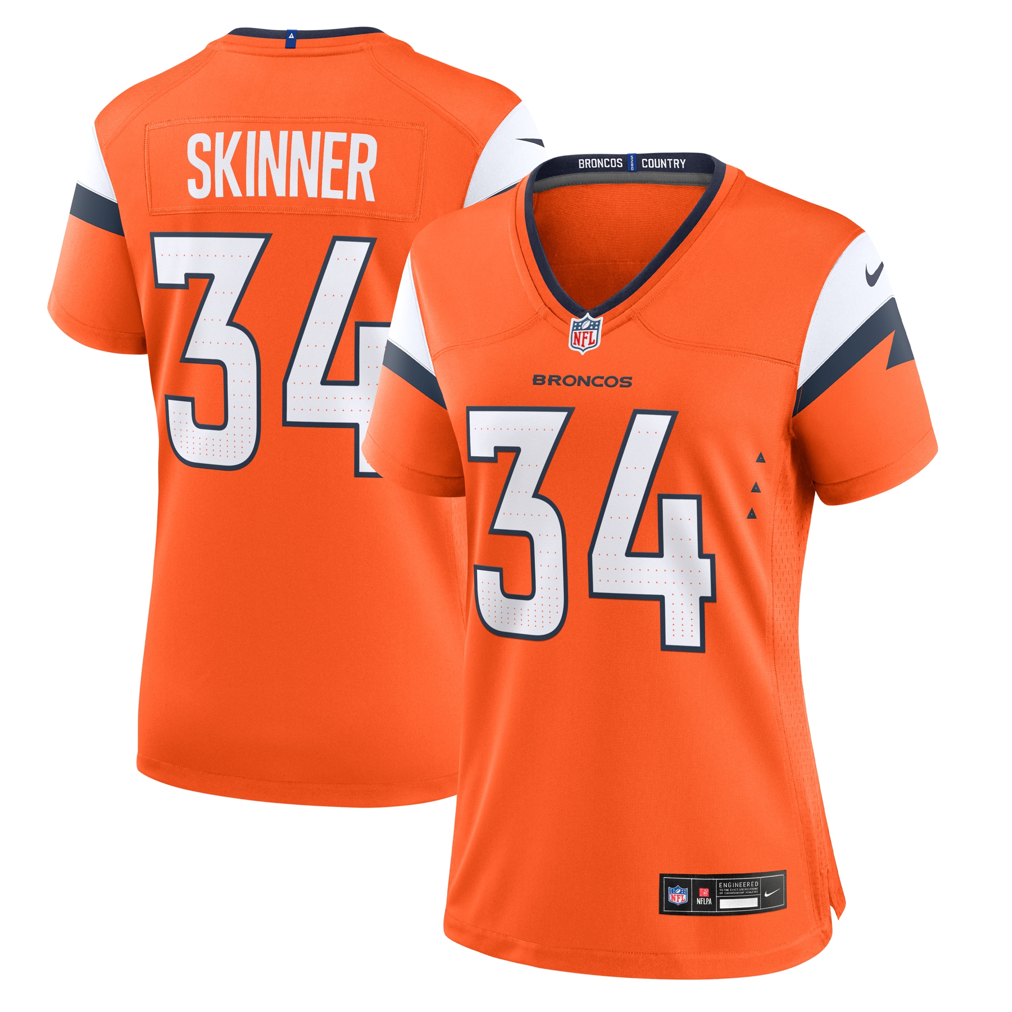jl skinner denver broncos nike womens team game jersey orange clowdercats w3ljp.jpg