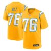 joe alt los angeles chargers nike alternate charger power game player jersey gold clowdercats bfchc.jpg