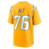 joe alt los angeles chargers nike alternate charger power game player jersey gold clowdercats qfxwh.jpg