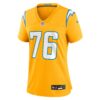 joe alt los angeles chargers nike womens alternate charger power game jersey gold clowdercats ffkix.jpg