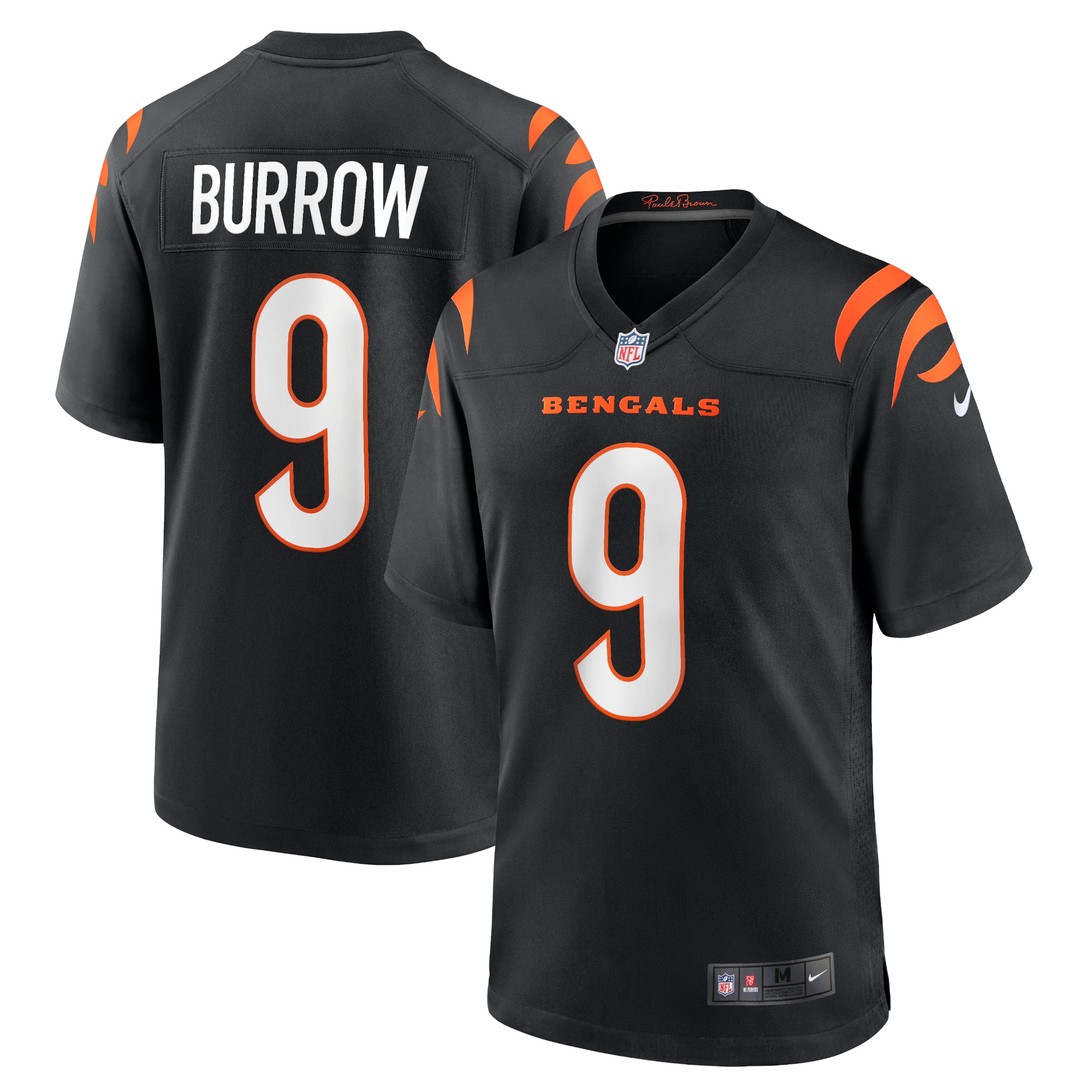 joe burrow cincinnati bengals nike player game jersey black clowdercats vfr5i.jpg