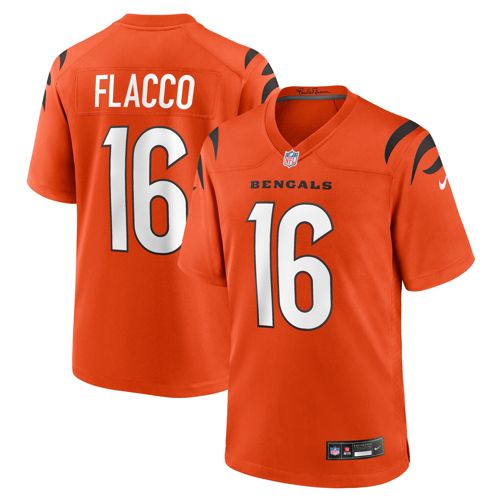 joe flacco cincinnati bengals nike alternate game jersey orange clowdercats 7ht1l.jpg