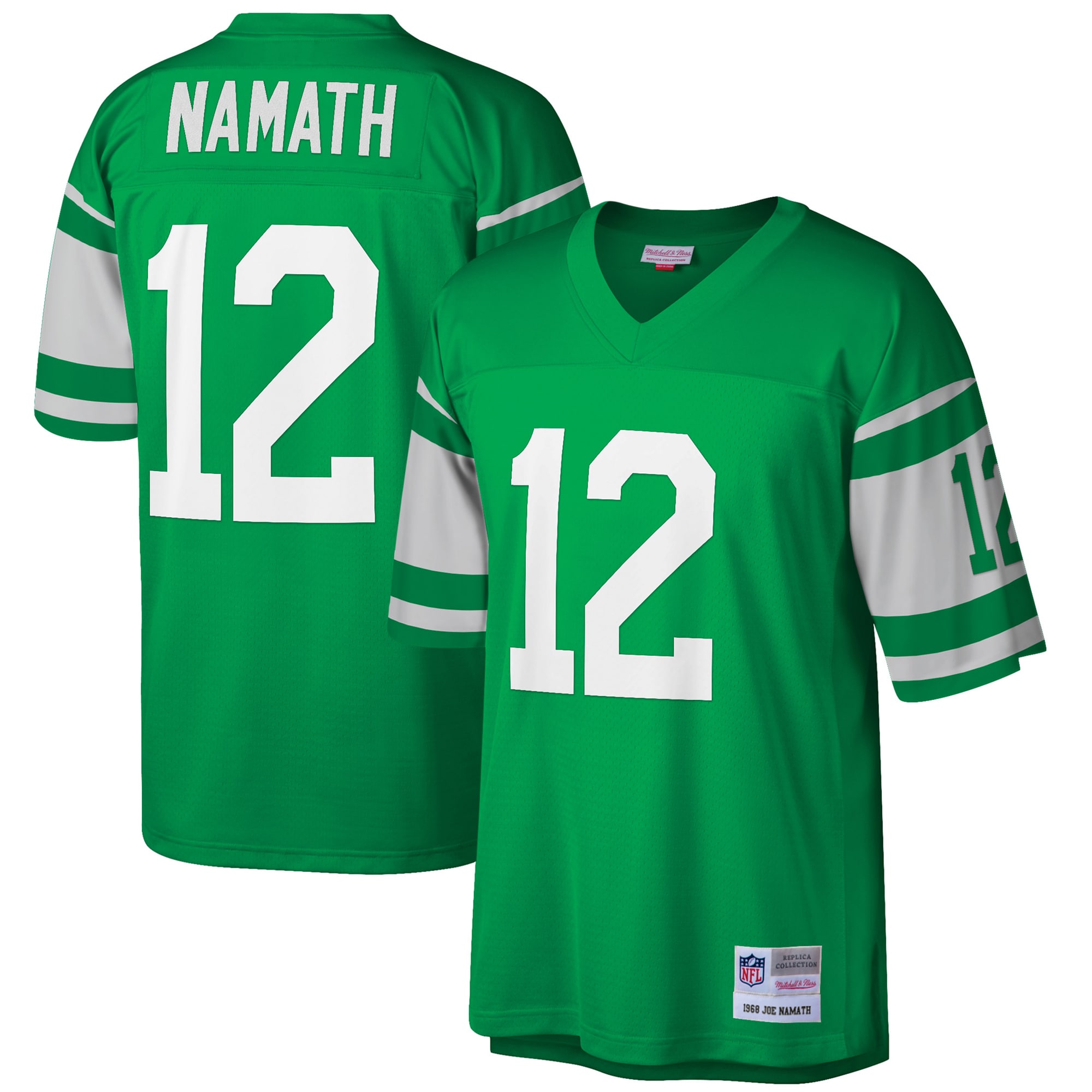 joe namath new york jets mitchell ness big tall 1968 retired player replica jersey green clowdercats idcbh.jpg