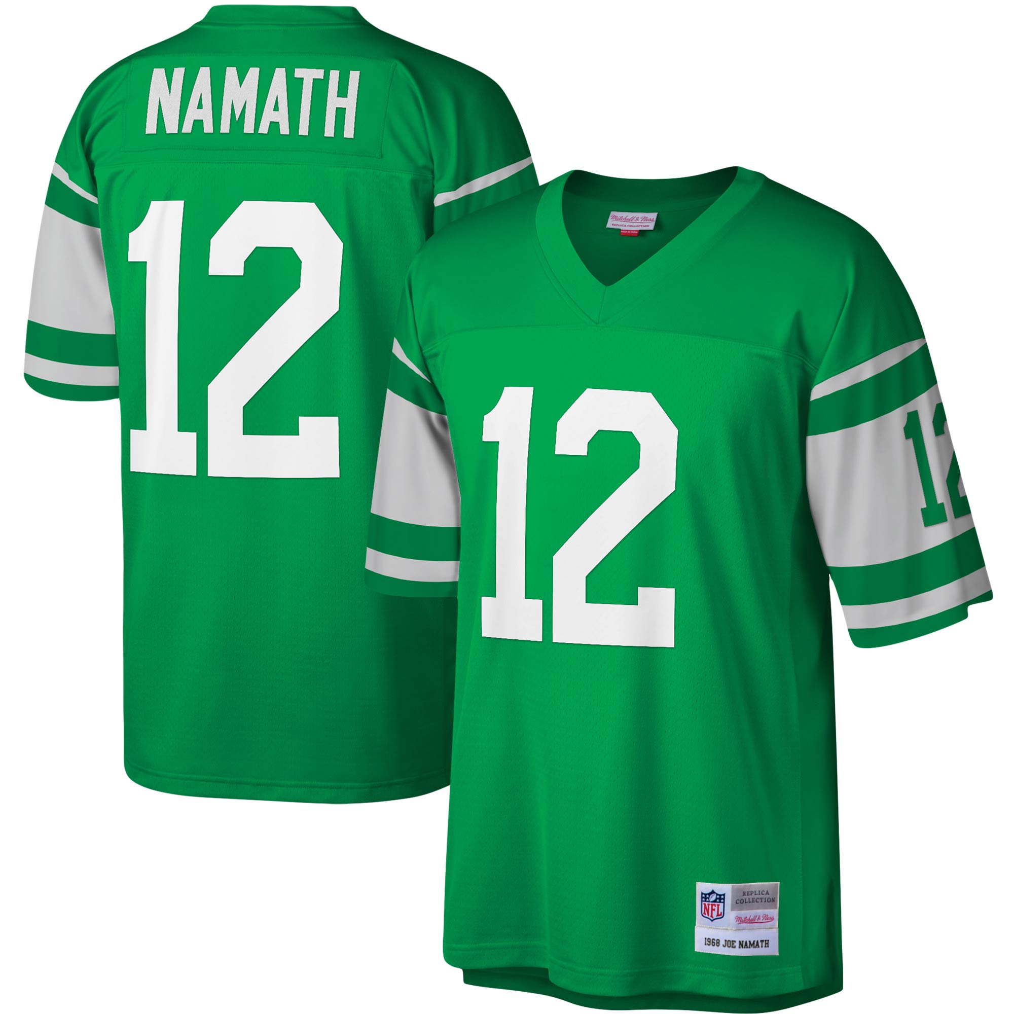 joe namath new york jets mitchell ness legacy replica jersey kelly green clowdercats 2jbpw.jpg