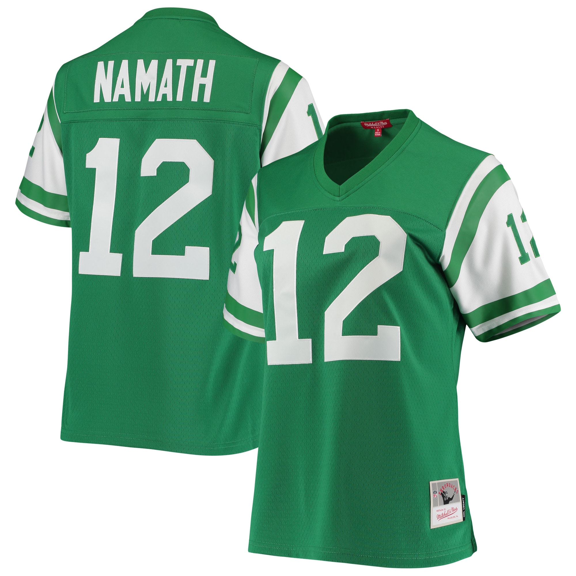 joe namath new york jets mitchell ness womens 1969 legacy replica jersey green clowdercats u8e0e.jpg
