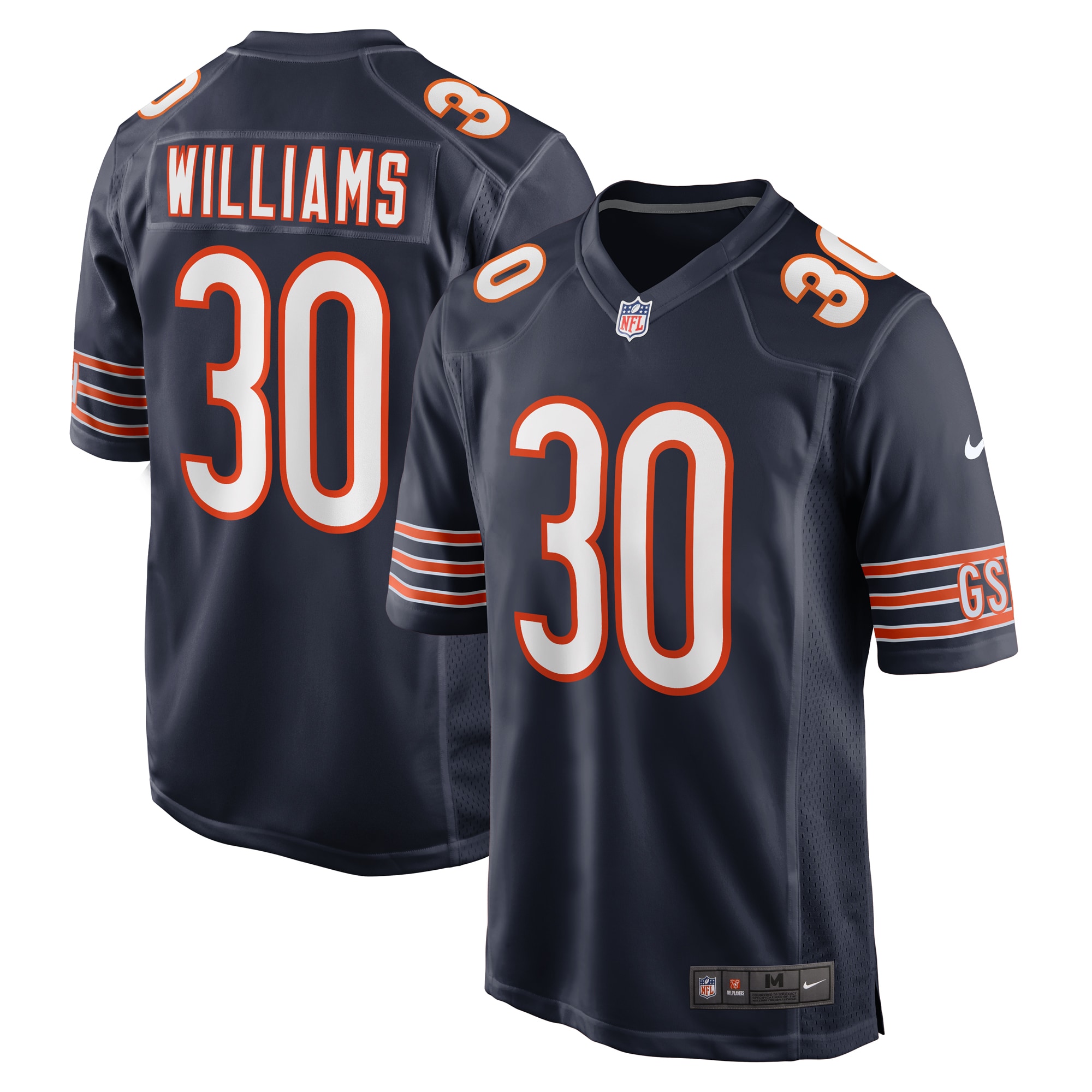 joejuan williams chicago bears nike game jersey navy clowdercats kplkk.jpg
