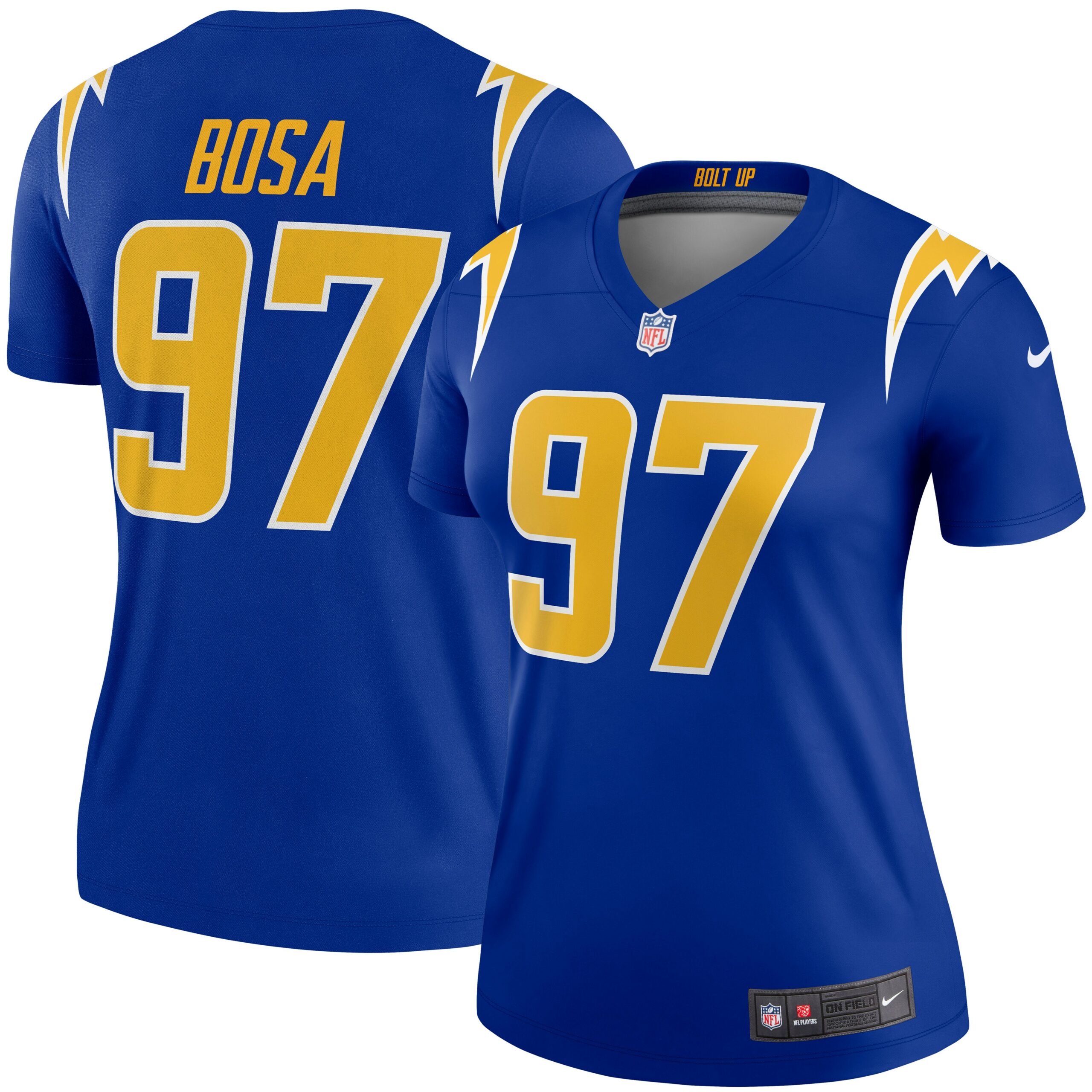 joey bosa los angeles chargers nike womens alternate legend player performance top royal clowdercats vf62w.jpg