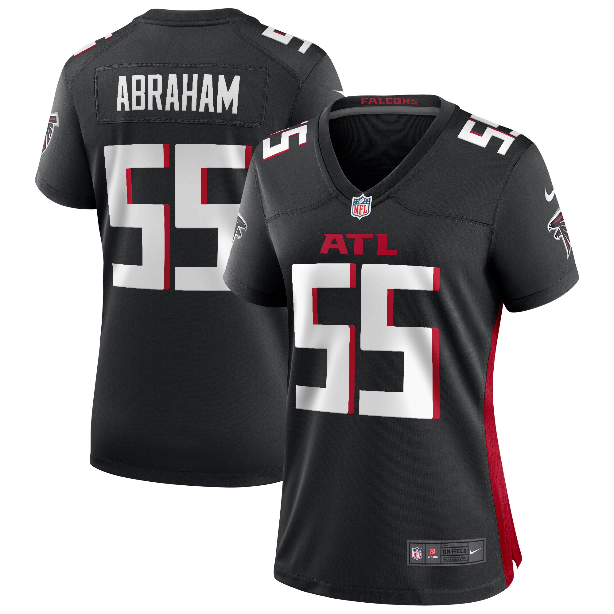 john abraham atlanta falcons nike womens game retired player jersey black clowdercats gwcpy.jpg