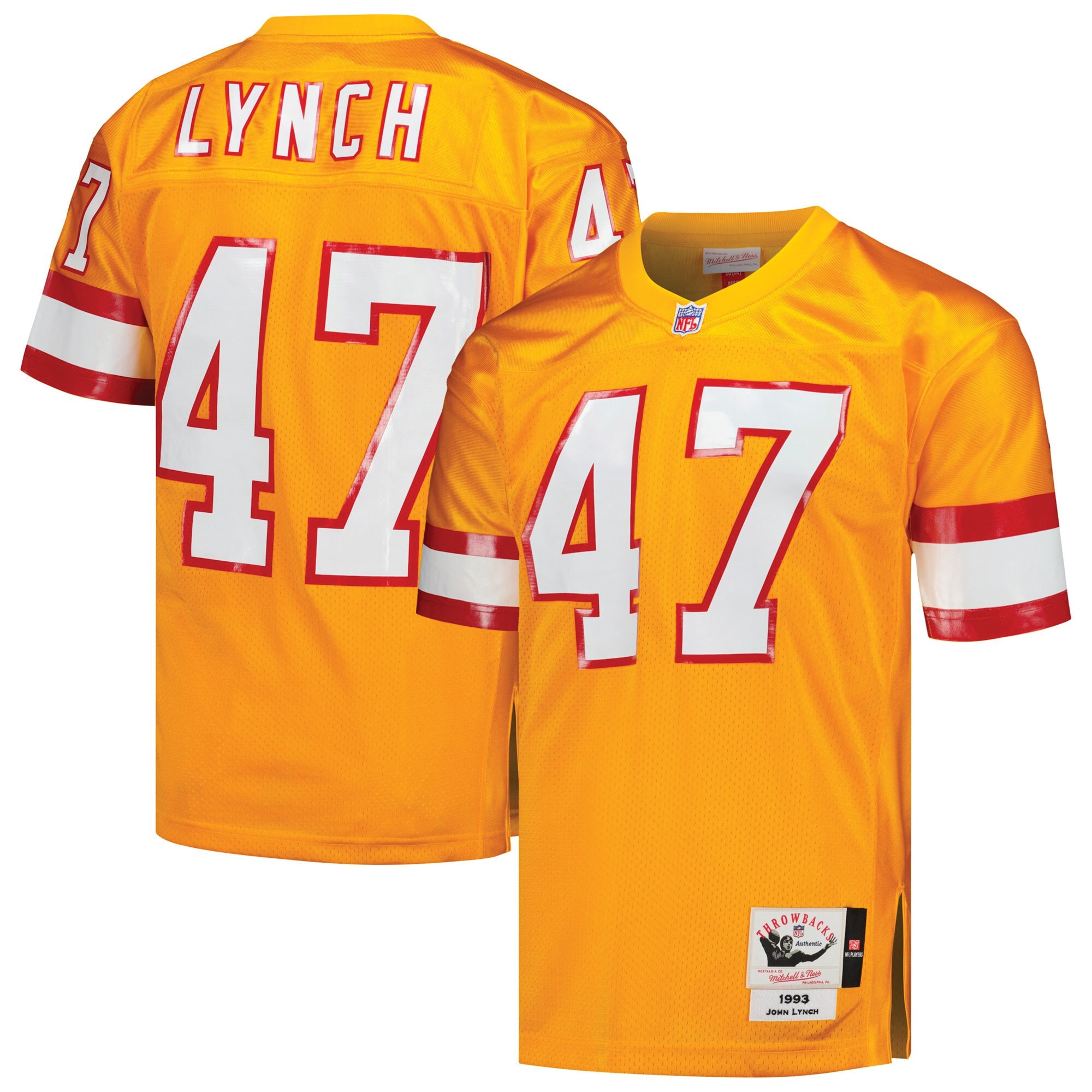 john lynch tampa bay buccaneers 1993 mitchell ness authentic throwback retired player jersey orange clowdercats wvhtw.jpg
