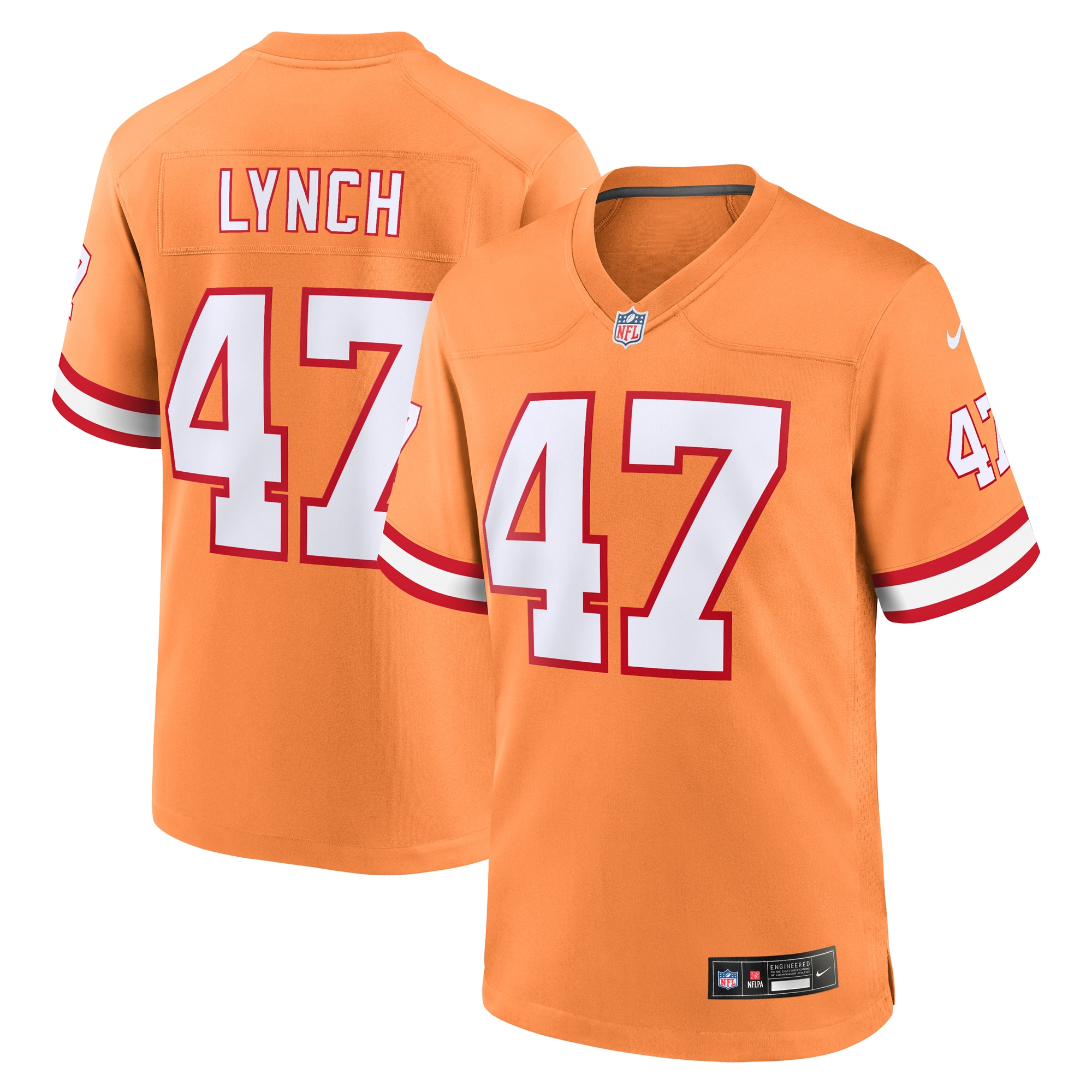 john lynch tampa bay buccaneers nike throwback game jersey orange clowdercats c5bqm.jpg