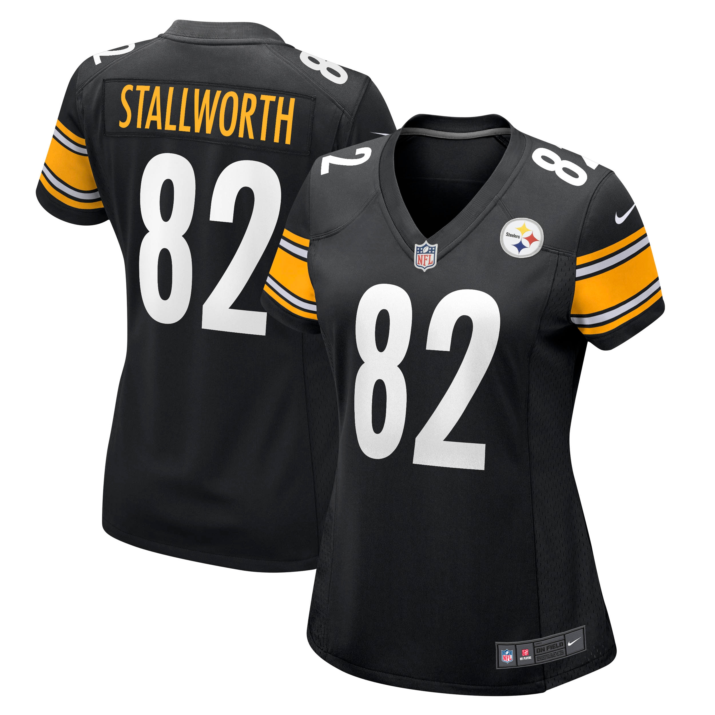 john stallworth pittsburgh steelers nike womens retired player jersey black clowdercats anxgz.jpg