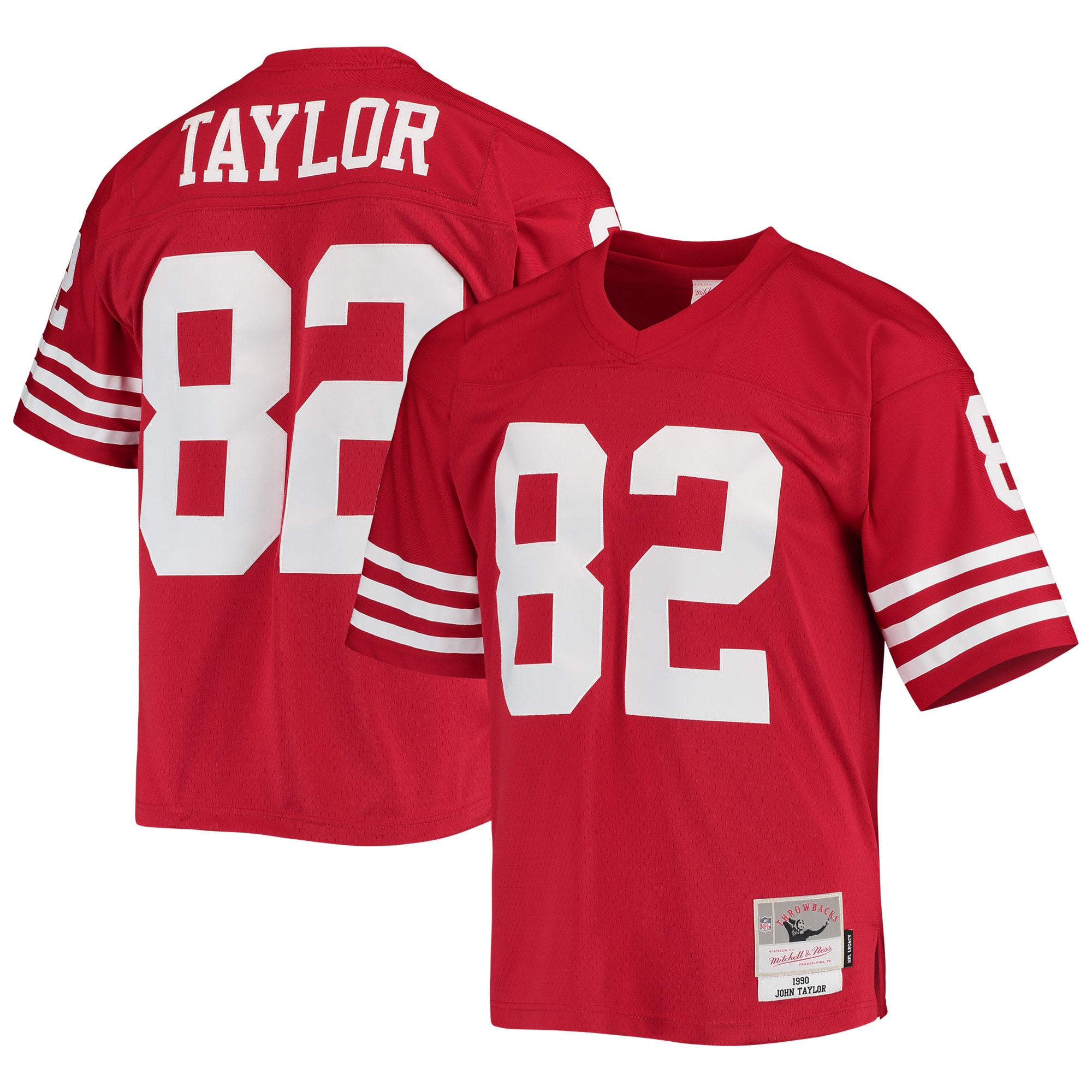 john taylor san francisco 49ers mitchell ness legacy replica jersey scarlet clowdercats kbgxz.jpg