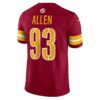 jonathan allen washington commanders nike vapor fuse limited jersey burgundy clowdercats w0j5t.jpg