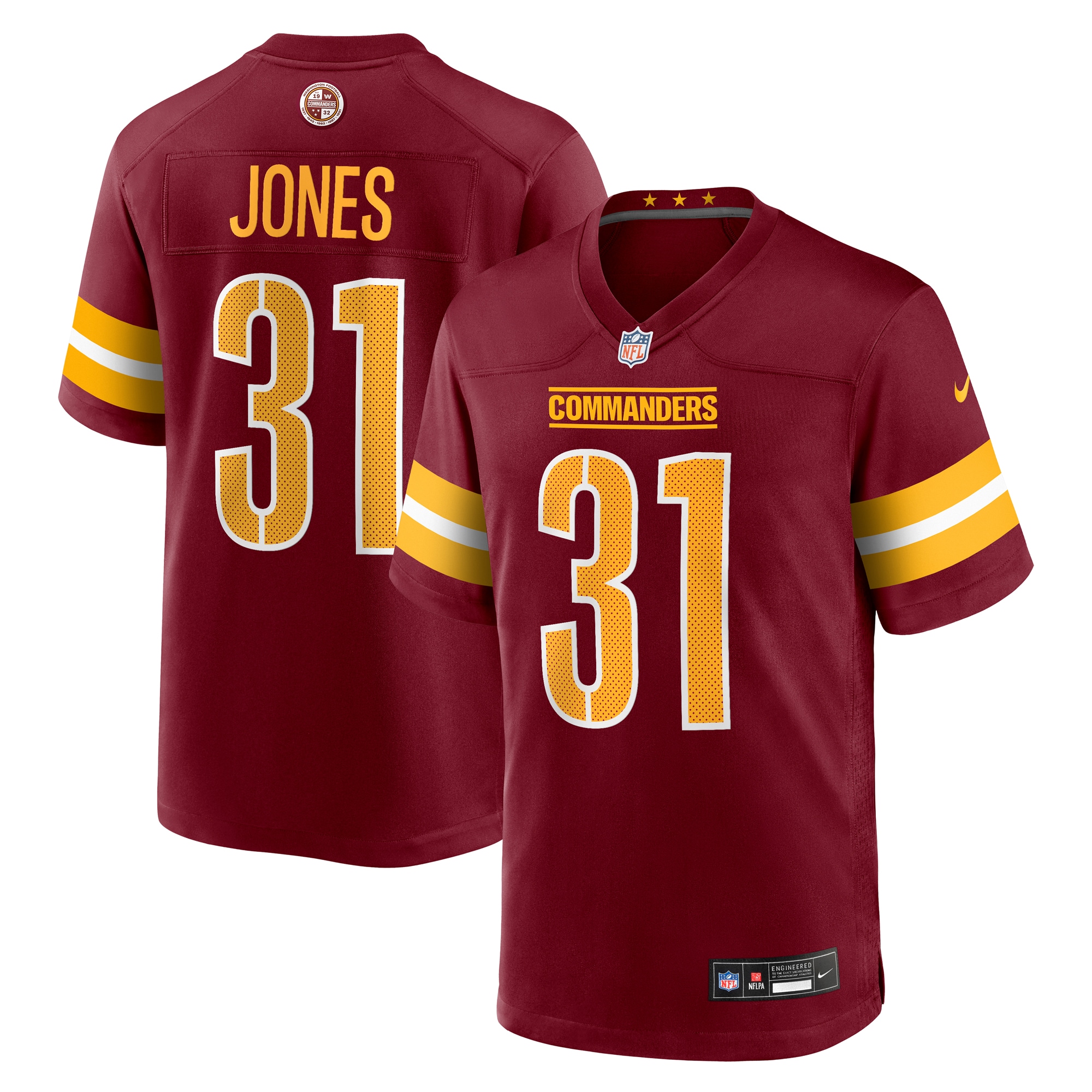jonathan jones washington commanders nike team game jersey burgundy clowdercats swet2.jpg