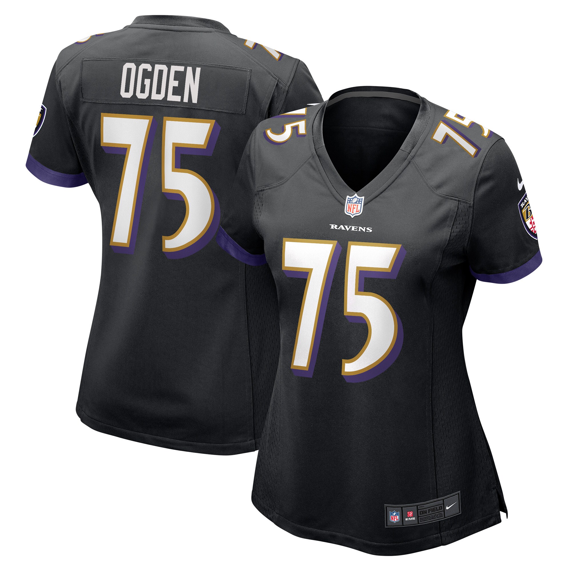jonathan ogden baltimore ravens nike womens retired player jersey black clowdercats foiog.jpg