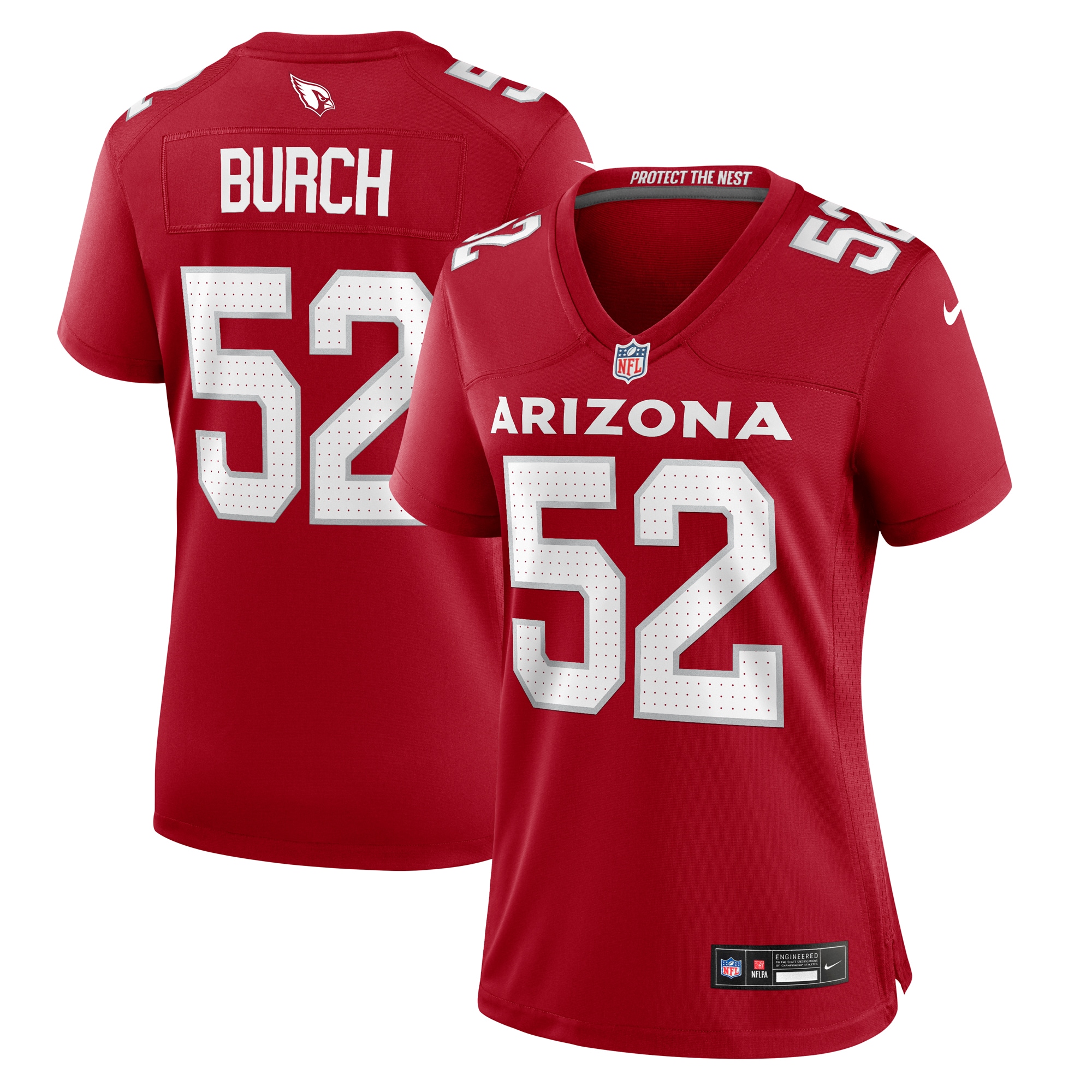jordan burch arizona cardinals nike womens team game jersey cardinal clowdercats 701lt.jpg