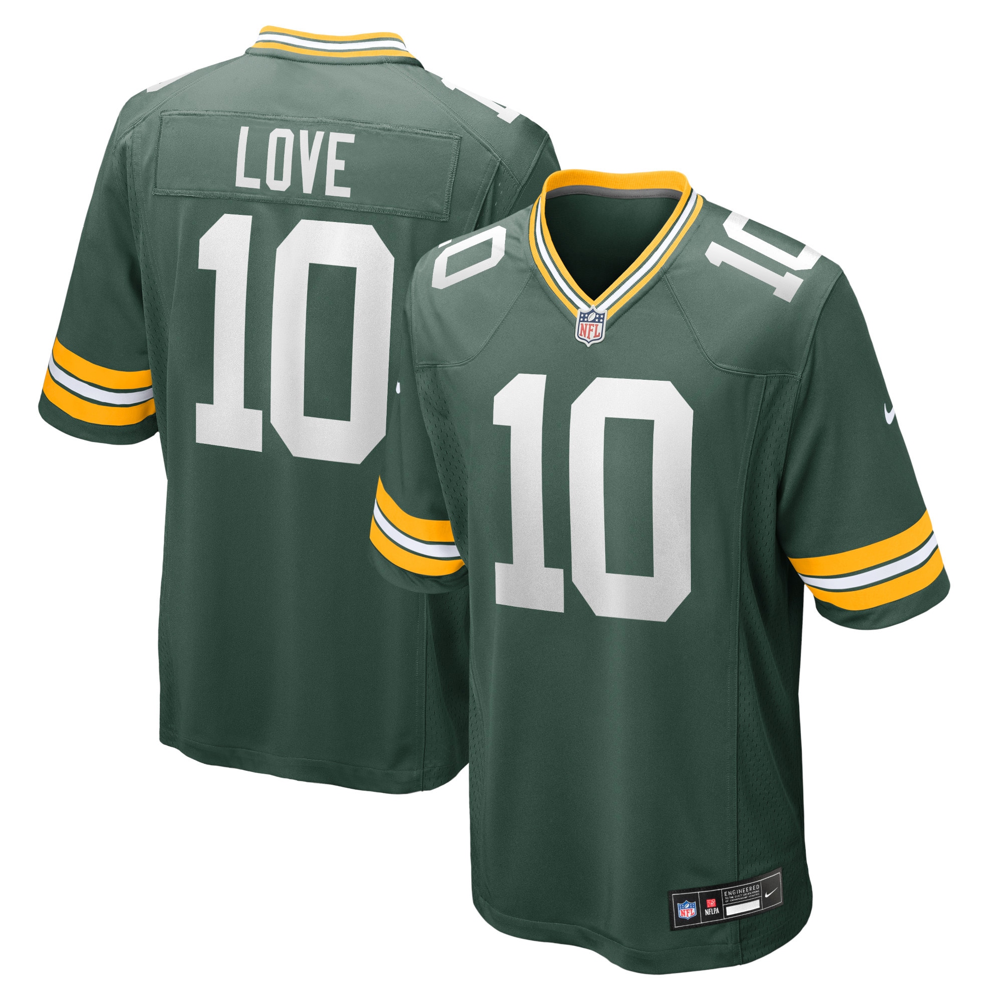 jordan love green bay packers nike player game jersey green clowdercats uf0dk.jpg