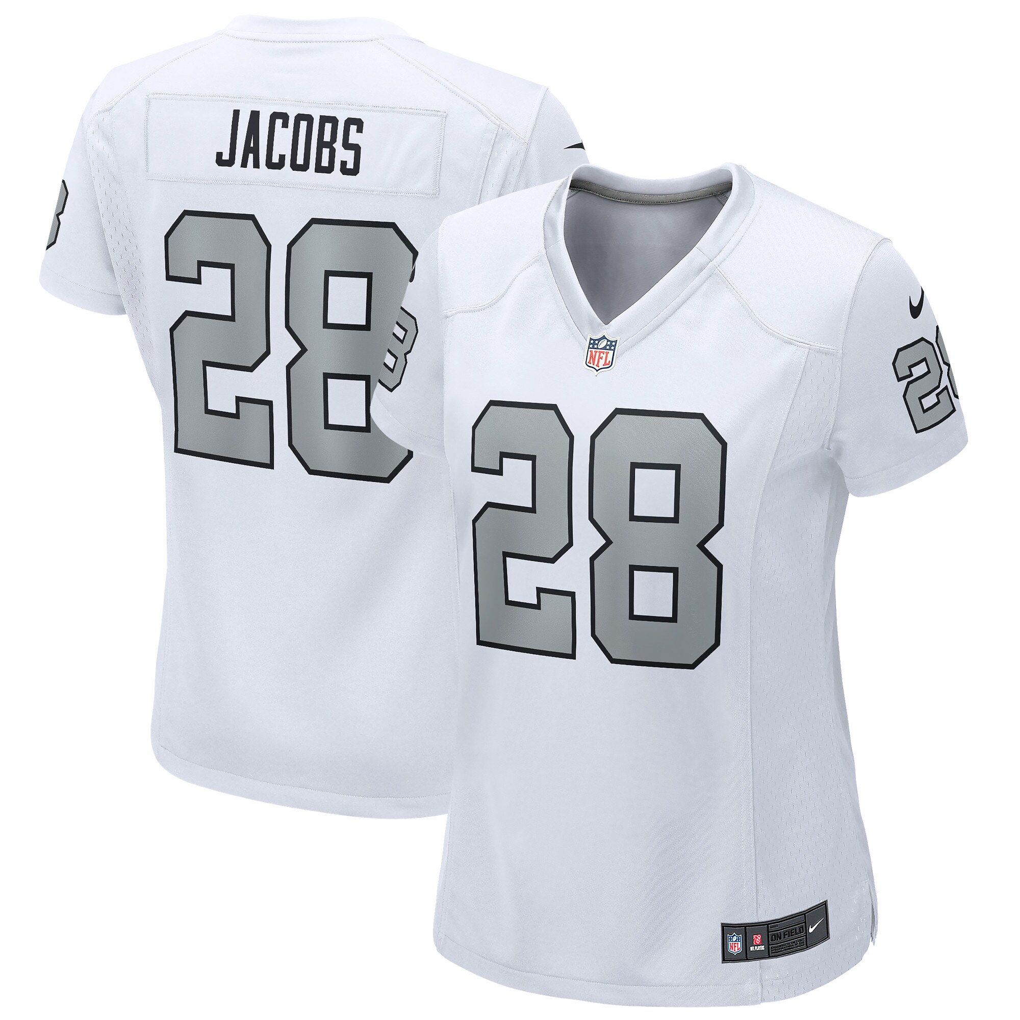 josh jacobs las vegas raiders nike womens alternate game player jersey white clowdercats jxz0g.jpg
