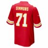 josh simmons kansas city chiefs nike 2025 nfl draft first round pick game jersey red clowdercats xnmud.jpg