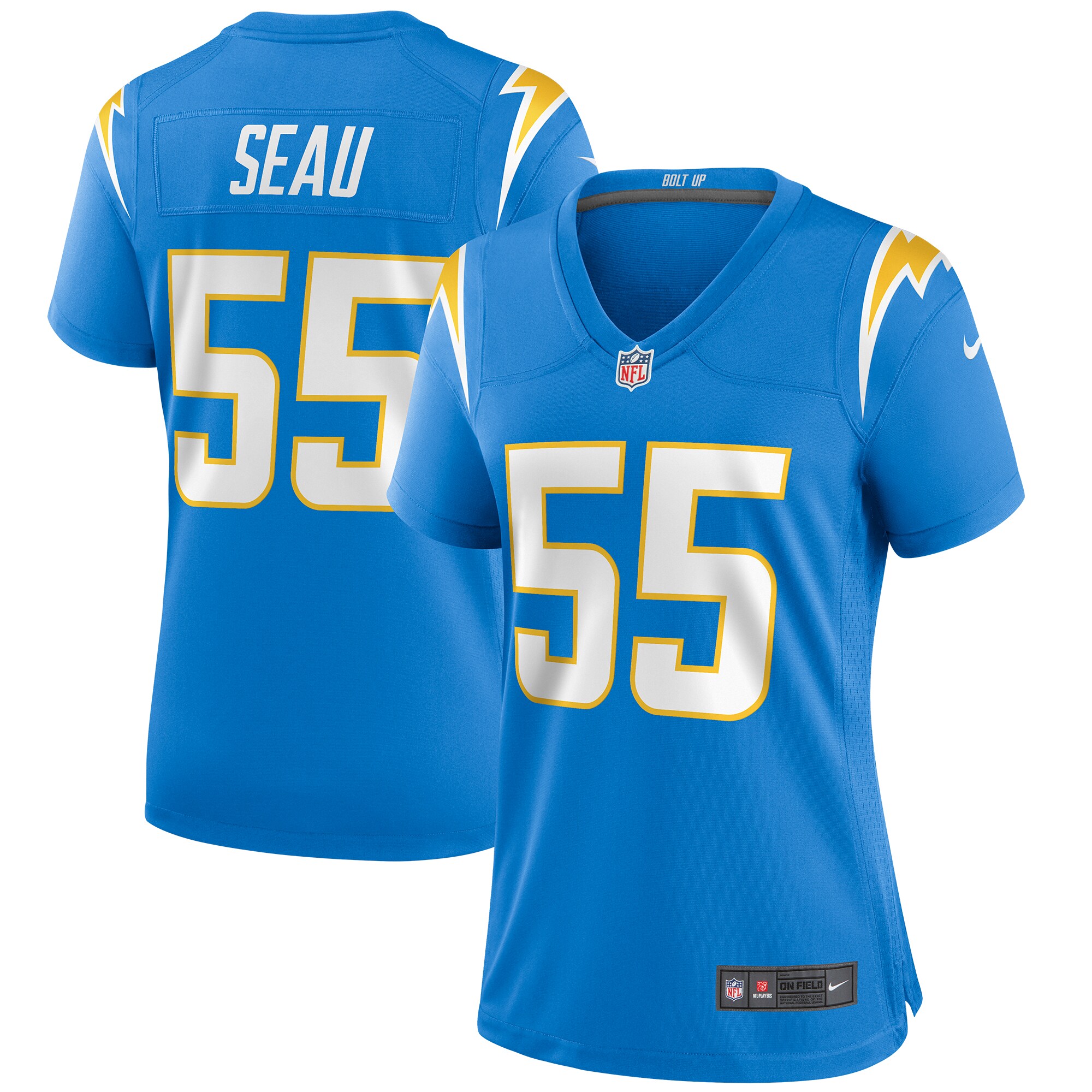 junior seau los angeles chargers nike womens game retired player jersey powder blue clowdercats dc0sw.jpg