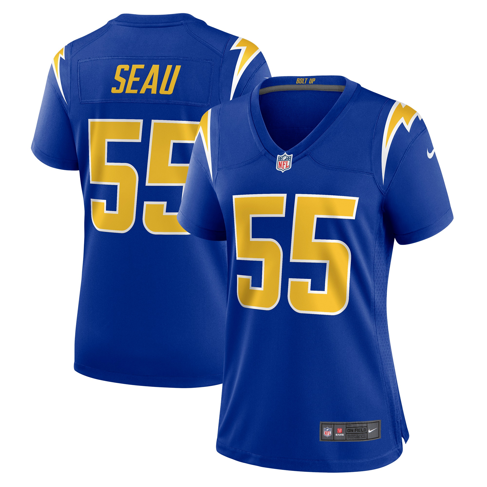 junior seau los angeles chargers nike womens retired game jersey royal clowdercats n5i09.jpg