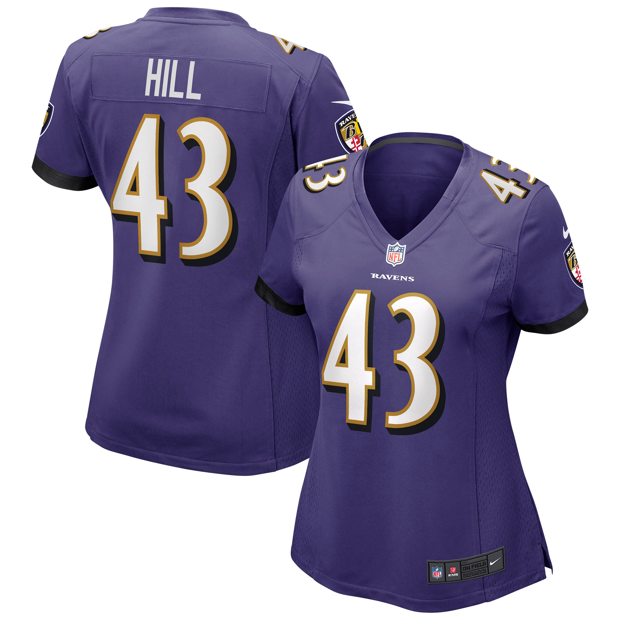 justice hill baltimore ravens nike womens game jersey purple clowdercats sa2ky.jpg