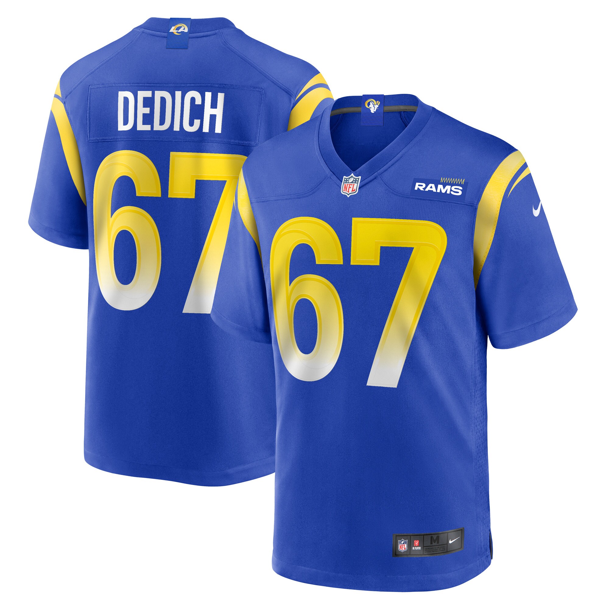 justin dedich los angeles rams nike game jersey royal clowdercats 2ep3o.jpg