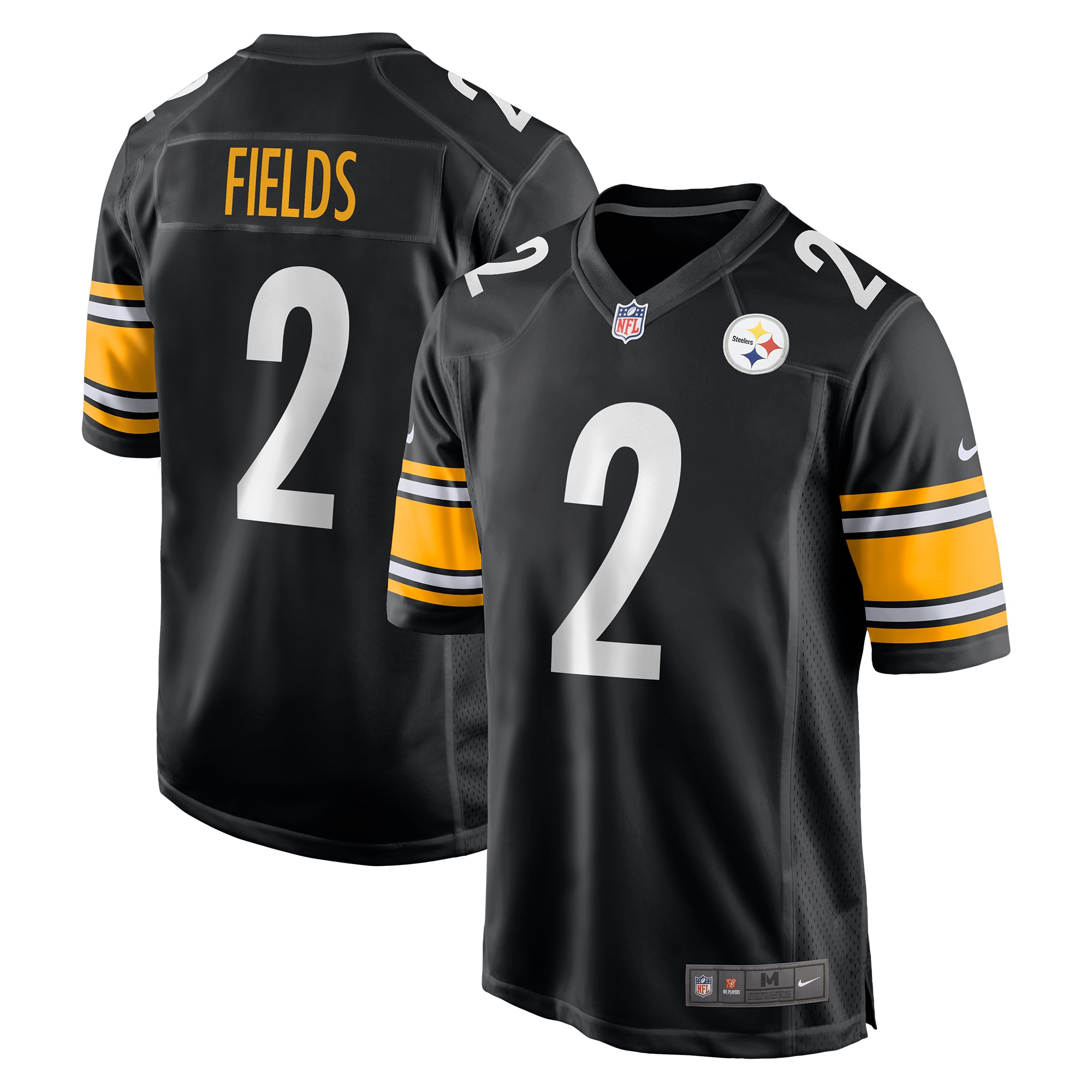 justin fields pittsburgh steelers nike game player jersey black clowdercats ogezo.jpg