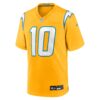 justin herbert los angeles chargers nike alternate charger power game player jersey gold clowdercats bdqyn.jpg