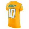 justin herbert los angeles chargers nike alternate charger power vapor fuse elite jersey gold clowdercats qim08.jpg