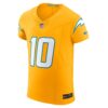 justin herbert los angeles chargers nike alternate charger power vapor fuse elite jersey gold clowdercats xj2wn.jpg