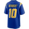 justin herbert los angeles chargers nike alternate game jersey royal clowdercats nybcs.jpg