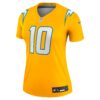 justin herbert los angeles chargers nike womens alternate charger power legend player performance top gold clowdercats smp06.jpg