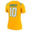 justin herbert los angeles chargers nike womens alternate charger power legend player performance top gold clowdercats w6shx.jpg