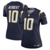 justin herbert los angeles chargers nike womens alternate super chargers legend player performance top navy clowdercats pxwj6.jpg