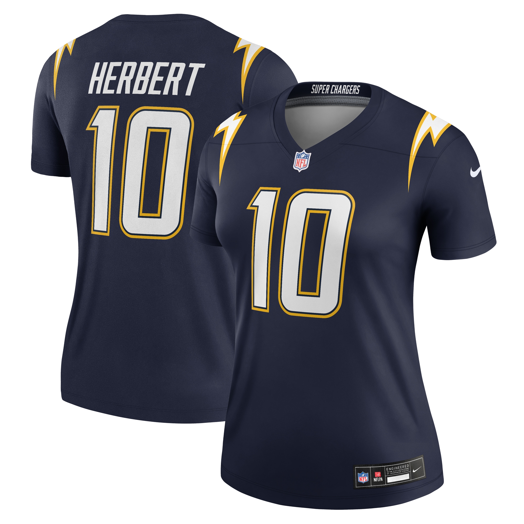 justin herbert los angeles chargers nike womens alternate super chargers legend player performance top navy clowdercats pxwj6.jpg
