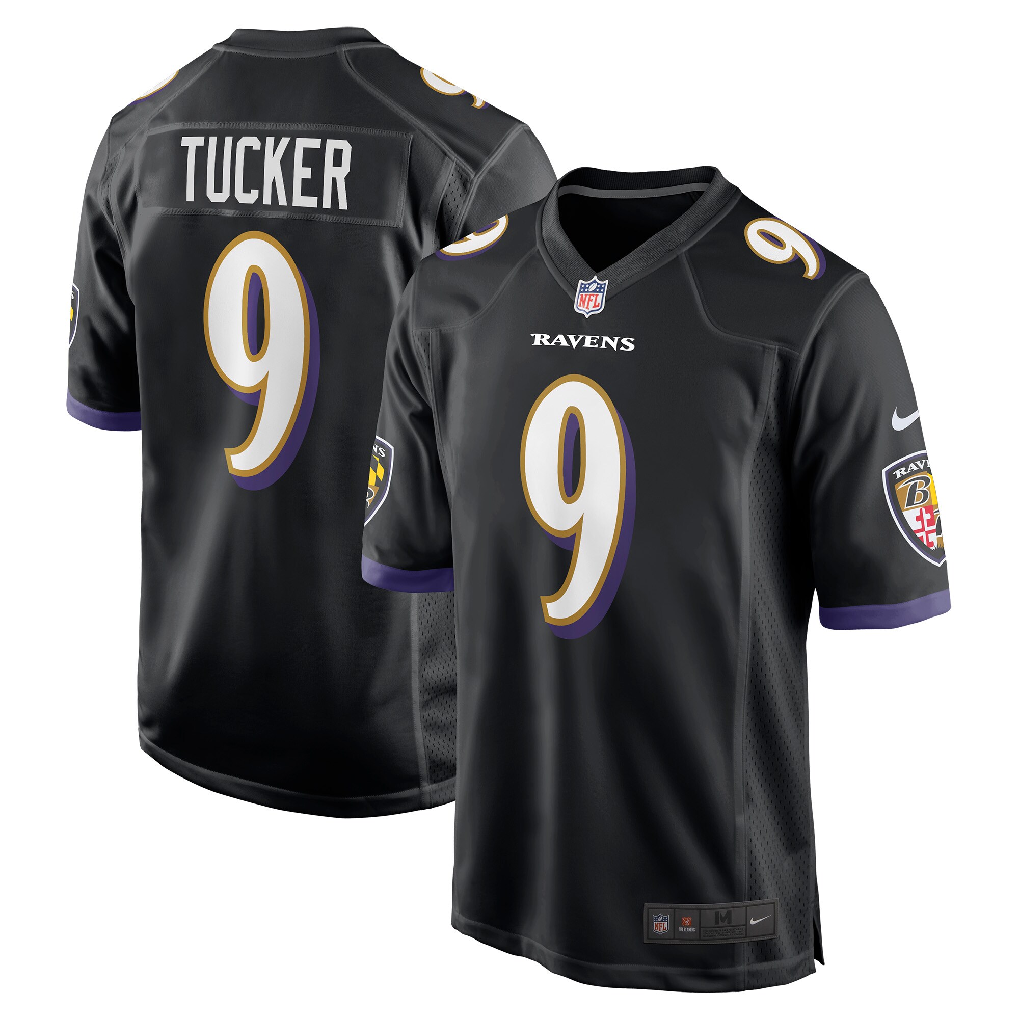 justin tucker baltimore ravens nike player game jersey black clowdercats iwgv0.jpg