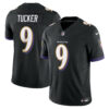 justin tucker baltimore ravens nike vapor fuse limited jersey black clowdercats osxfq.jpg